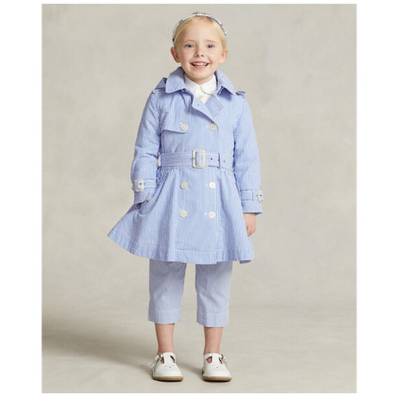 Polo Ralph Lauren Other - Polo by Ralph Lauren Seersucker Hooded Trench